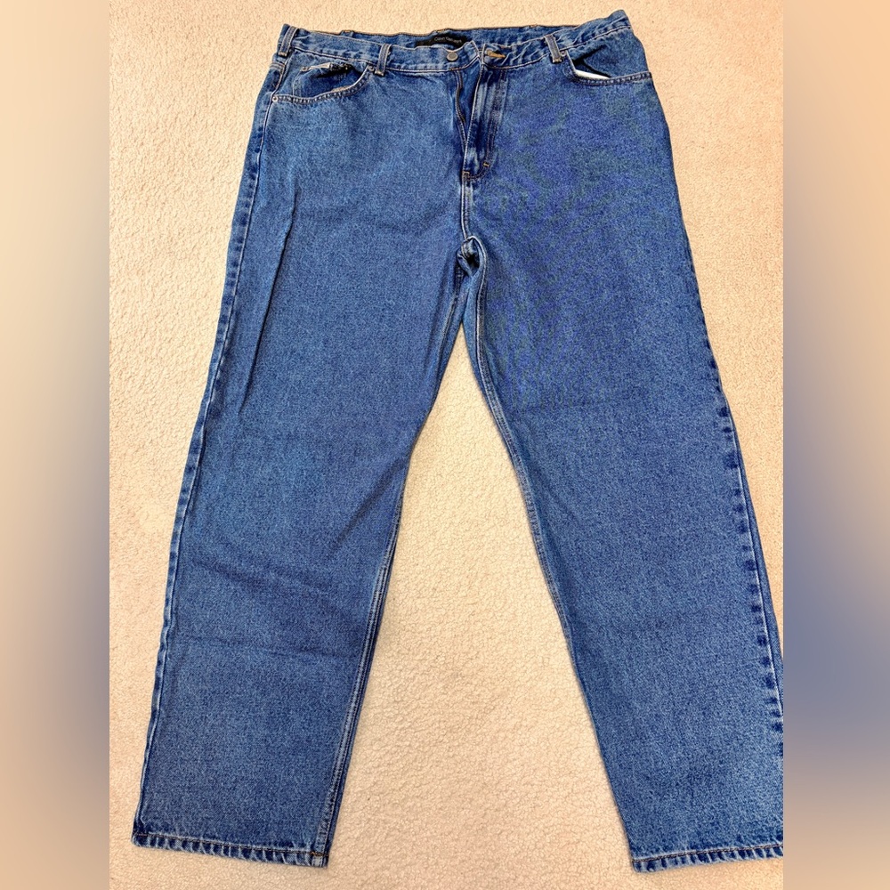 Calvin Klein Men's Denim Blue Straight Jeans, waist size 40 x 32